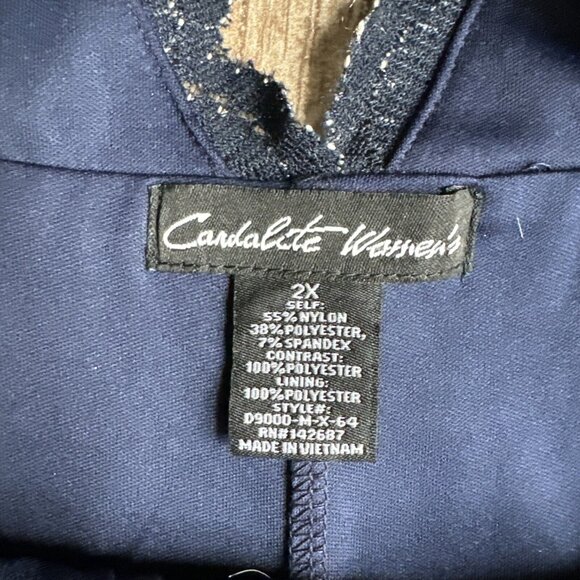 Vintage Y2k 90s Whimsigoth Fairy Maxi Dress Embroidered Plus 2X Sheer Mermaid - Picture 8 of 12